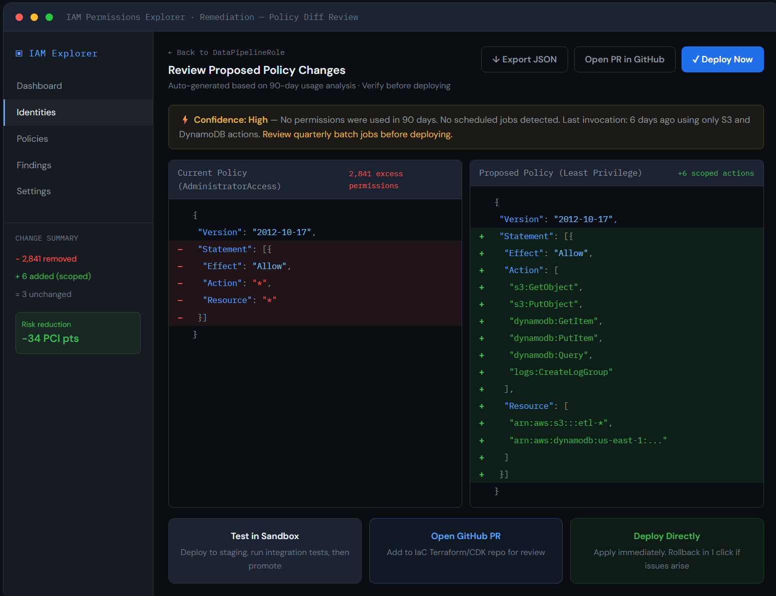 Remediation Diff